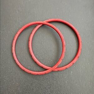 Vintage Hand Carved Cinnabar Bracelets Lot